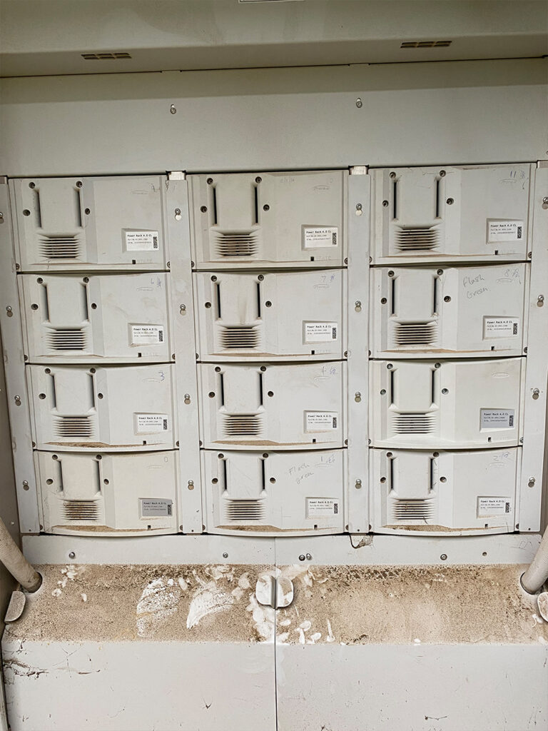 Fronius solar power stack being repaired by EV Solar Battery Storage Limited