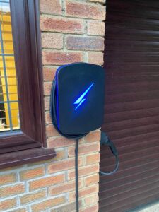 Hypervolt Home Pro 3 charger installation at a residential property in Buckingham, England