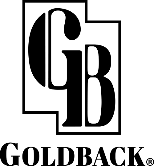 The logo of Goldbacks alternative currency