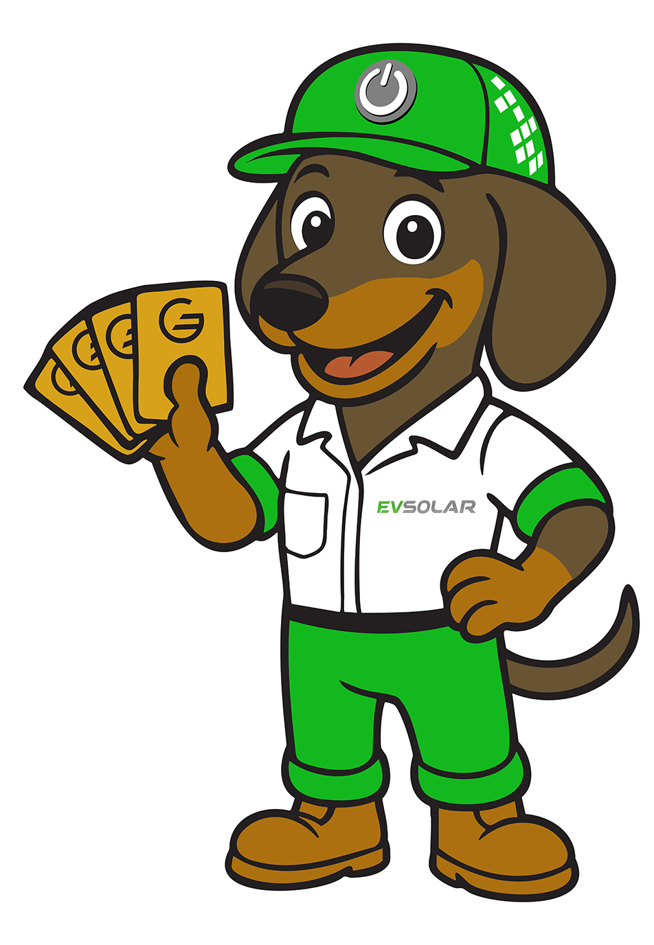 We Accept Goldbacks as Payment Sunny, the mascot of EV Solar & Battery Storage Ltd. accepts the Goldback currency in the UK